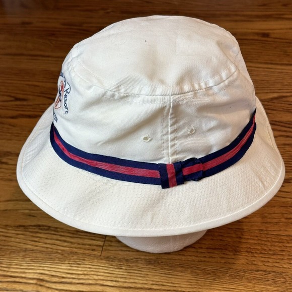 Vintage‎ Mullet Nay Resort Hat Woman’s One Size Made In USA Bucket Hat White - Picture 4 of 12
